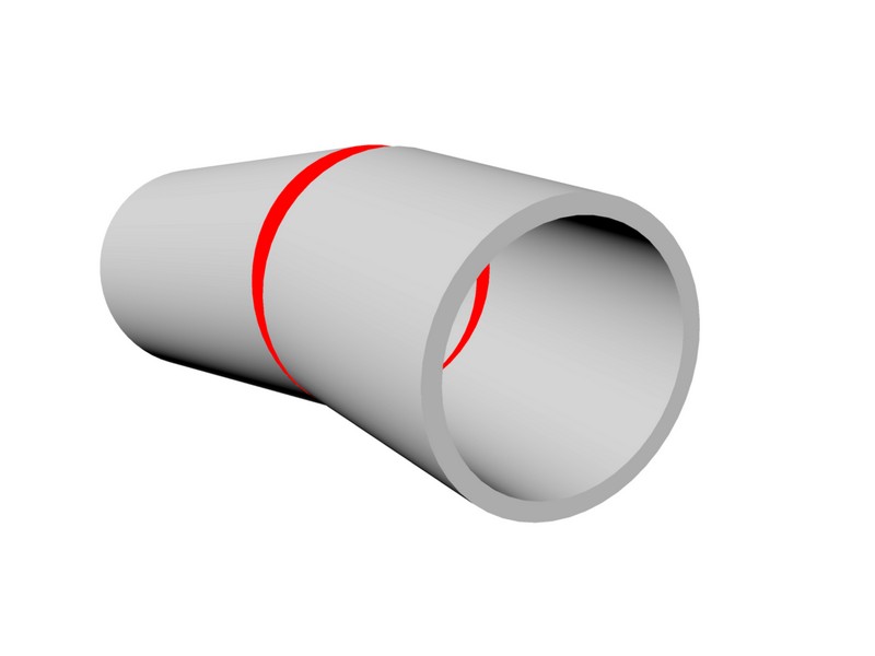 Leschhorn Rohrkupplung mit zugfester Verbindung FIX-L, DA 355,6; Bereich 352,0-359,0; PN 2,5; BL 141; Material A2, Dichtung EPDM - Verbindung von Rohren mit Auswinkelung