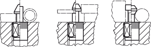 Halder 22150.1432 Seitendruckstück mit Gewinde, mit Abdichtung, mit Innengewinde M 12 x 11.5, x M 4 / 150 N - Seitendruckstueck - mit Gewinde - mit Abdichtung - mit Innengewinde M 12 x 11 5 x M 4 - 50 N