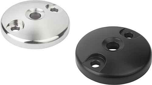 Kipp K0425.30801 TELLER F. STELLFUSS FORM C, - KIPP K0425-C Teller fuer Stellfuesse aus Zinkdruckgus