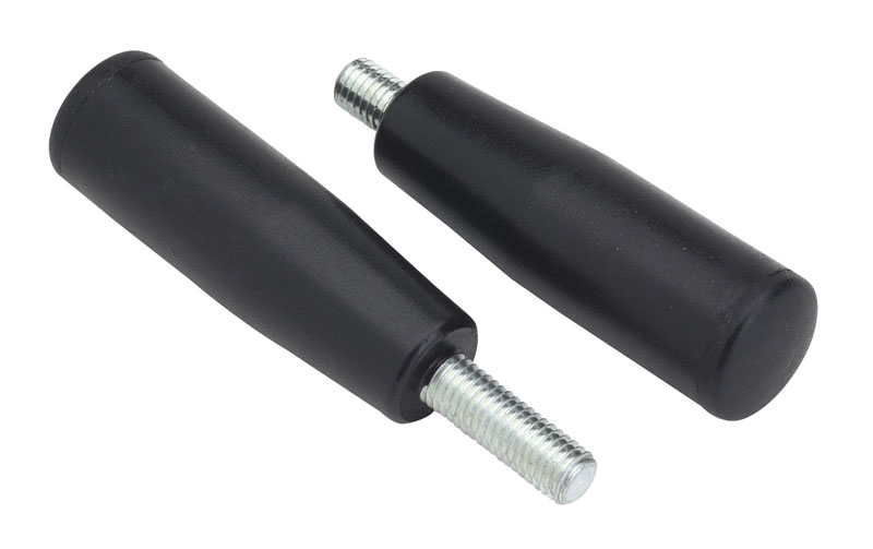 Leschhorn M140 Zylindergriffe  H 111; d 27; Gewinde d1 M12; Kunststoff PA, schwarz - Boteco M140 Zylindergriffe