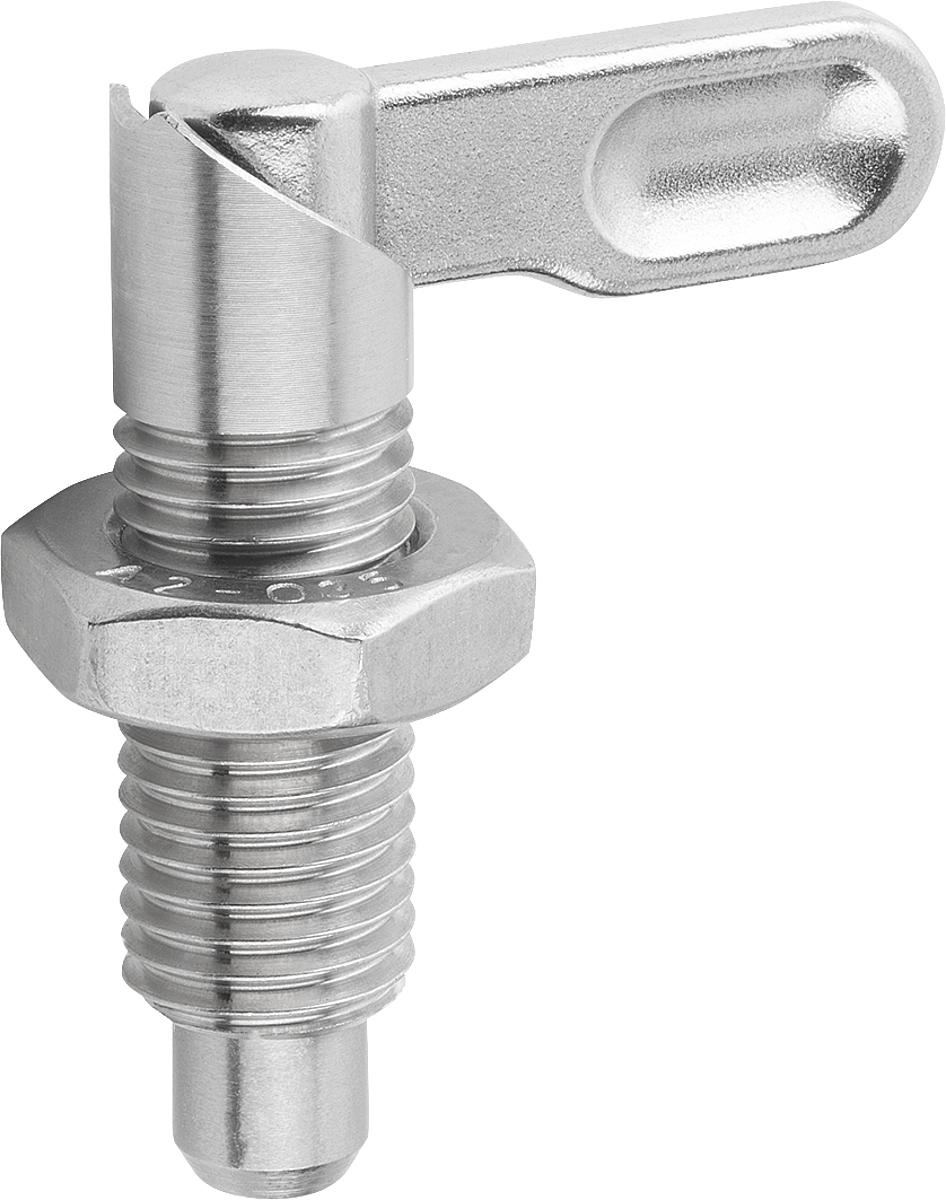 Kipp K0637.10505121 SPERRRIEGEL FORM B            EDELSTAHL, D=5, D1=M12X1,5 MIT - K0637-10505121 SPERRRIEGEL FORM B EDELSTAHL - D 5 - D1 M12X1-5 MIT