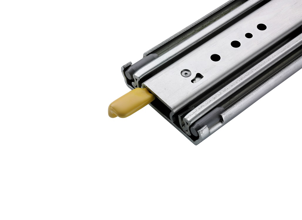 Accuride DZ9308-0018R-E4 Teleskopschienen mit Verriegelung 100% Vollauszug, 19,1x76,2, SL 457,2, TR 457,2, 272kg, hell verzinkt, R - Rechts - Accuride DZ9308-E4 Teleskopschienen mit Verriegelung - Abbildung 2