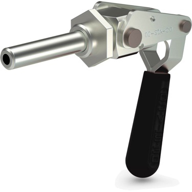 DESTACO 624 Schubstangenspanner Einbau  Haltekraft 3600N, Hub 66mm, INCH: Zoll-Gewinde 3/8-16 - DESTACO 624-MM-K Schubstangenspanner-K-Schwarzer Handgriff