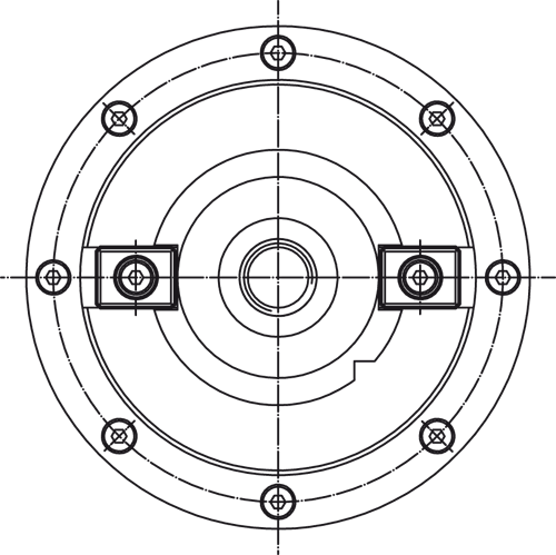 DIN 2079 23100.0160 Mitnehmerstein für Spindelköpfe Nr. 60, Form B - Mitnehmerstein DIN 2079 - fuer Spindelkoepfe Nr 40 - Form A fuer Spindelkoepfe Nr 30 bis 60 - Form A