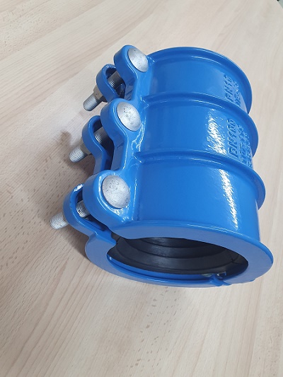 Leschhorn LS42-DN040 Rohrbruchdichtungsschellen für 54-61 mm, Gehäuse GJS-500-7 (alt GGG50) 250 y EPOXY beschichtet, Dichtung EPDM, Druck PN 16, Baulänge 140 mm - LS 42 Rohrbruchdichtschellen DN80-DN300