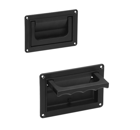 Leschhorn SK-79.R118.84 Schalenklappgriffe Rückstellfeder A 118,  Polyamid schwarz - Leschhorn SK Schalenklappgriffe Kunststoff