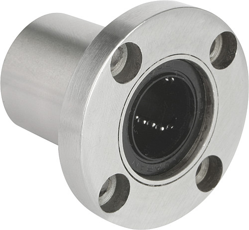 Norelem 21518-1202 LINEARKUGELLAGER D=12, MIT FLANSCH - Norelem 21518 Linearkugellager mit Flansch