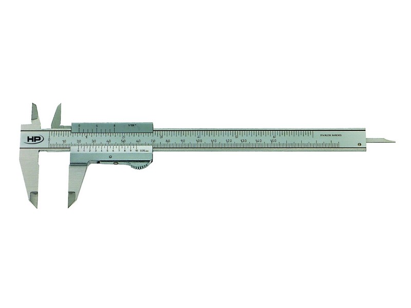 Helios Preisser, 0188 501 0188 Taschenmessschieber  150 mm, Momentfeststellung - Taschenmessschieber