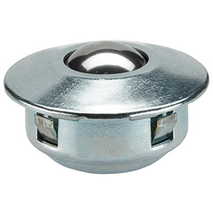 Halder 22750.0104 Kugelrollen mit Befestigungselementen, Ø 36 - 0,16, Gehäuse: Stahl, galvanisch verzinkt Deckel: Stahl,  aus Kugellagerstahl - Kugelrollen mit Befestigungselementen - Durchmesser 36 - 0 16 - Kugel aus Kugellagerstahl