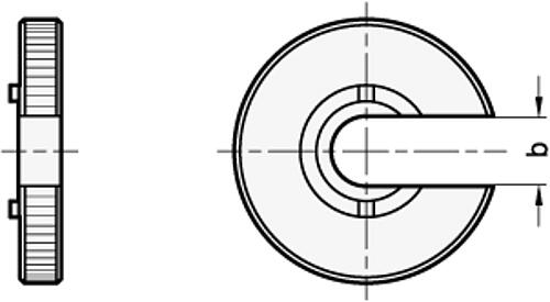 Ganter 613.1-10 SCHRAUBENDREHER FÜR GN 613 GRÖSSE 10 - GN 613-1 Schraubendreher - fuer Rastbolzen GN 613 und Federbolzen GN 313-Skizze