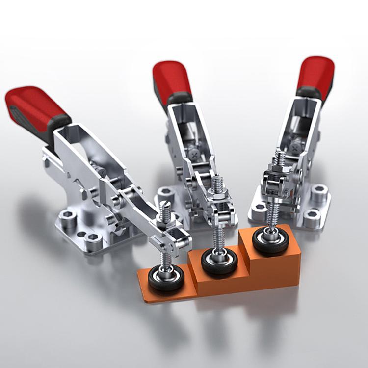 AMF 6870-20 Waagrechtspanner mit variabler Spannhöhe, Größe : 20, F1: 2 kN - LE 6870 Waagrechtspanner variabel -Anwendung