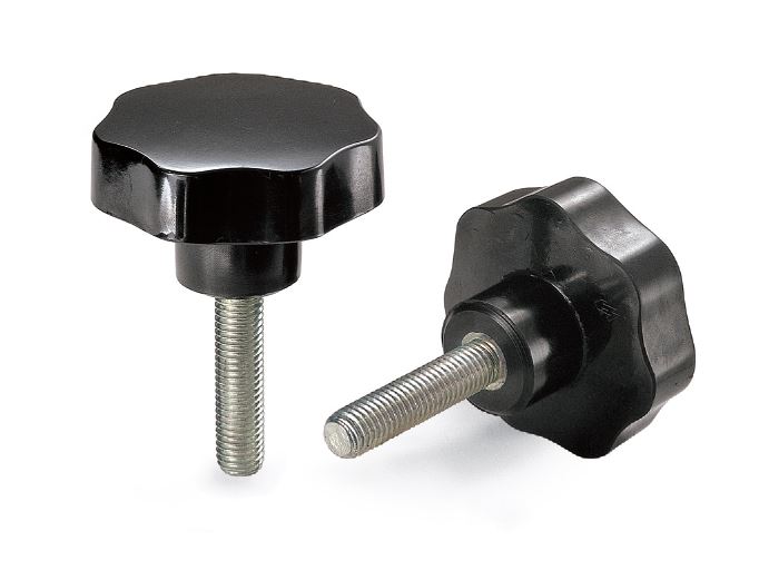 Leschhorn 04448.60M10x50 Sterngriffschrauben Kunststoff mit Stahlgewindestift, verzinkt - Leschhorn LE 04448 Sterngriffschrauben Kunststoff - mit Stahlgewindestift Abbildung