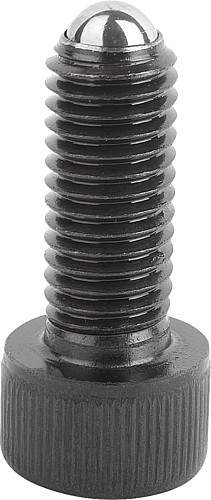 Norelem 07100-10620 KUGELDRUCKSCHRAUBE FORM A, MIT KOPF, D1=M6, L1=20,8 - Norelem 07100-A Kugeldruckschrauben mit Kopf Form A