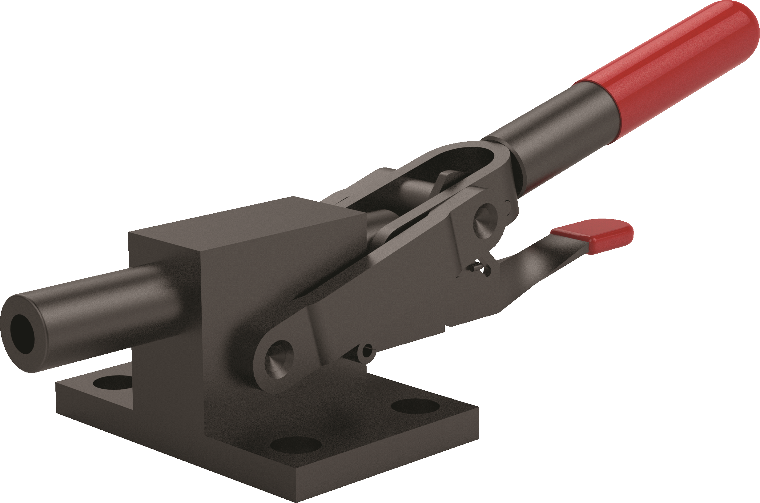 DESTACO 5131-R Schubstangenspanner Haltekraft 11120 N, 5/16/18 , Hub 25,4  Handgriff Öffnungswinkel 113° - DESTACO 5131-R Schubstangenspanner, Haltekraft 11120N, Kolbengewinde zöllig, Fuss abgewinkelt, mit Z