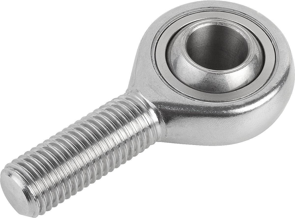 Kipp K0720.051 GELENKKOPF M. GLEITLAGERUNG LINKS, EDELSTAHL, D=5H7 - K0720-051 GELENKKOPF MIT GLEITLAGERUNG LINKS - EDELSTAHL - D 5H7
