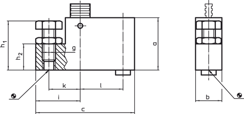 Halder 23700.0212 Zwischenelement mit Auflage, 50 x 25 x 92 - Zwischenelemente Zwischenelement mit Auflage - 60 x 30 x 112
