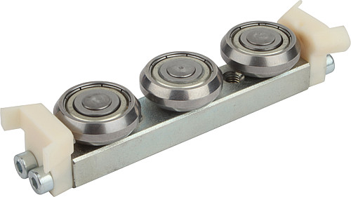 Norelem 21322-1228080 ROLLENFÜHRUNGSWAGEN, STAHL, LOSLAGER - Norelem 21322-L Loslager