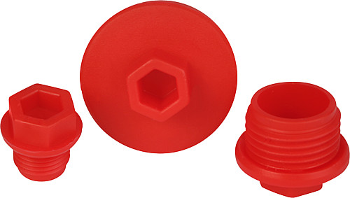 Kipp K0449.018 EINSCHRAUB SCHUTZSTOPFEN, D=16, D1=G 1/8 - KIPP K0449 Einschraub Schutzstopfen