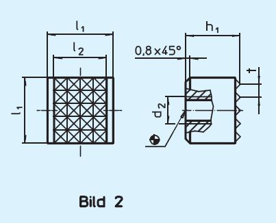 Halder 22620.0010 Gripper rund mit Hartmetalleinsatz, geriffelt Ø 10 x 10 - EH 22620 Grippers rund mit Hartmetalleinsatz geriffelt