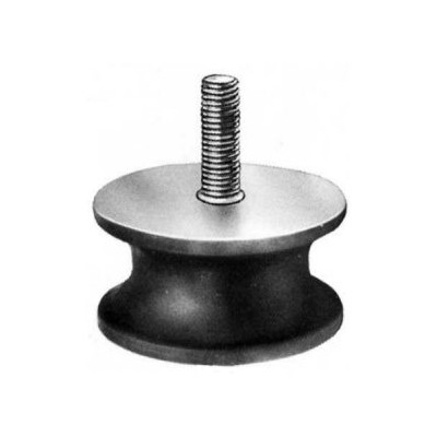 Leschhorn 27011.20-19-M6-55 Gummi Metall Puffer Typ BT tailliert - IG/AG, Härte 55 Shore, mittel - LE 27011 Gummi Metall Puffer Typ AT tailliert - IG AG - Abbildung