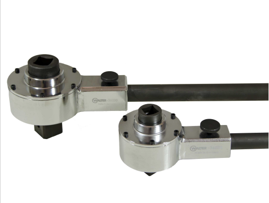 Carl Walter Werkzeuge Hx 100 Drehmoment-Vervielfältiger, 2750 Nm mit Abstützstange, Eingang 20 (3/4"), Ausgang 25 (1"); Übersetzung 1:3,6, Abstützrohr 555 mm - Drehmoment-Vervielfaeltiger HX Boltmax