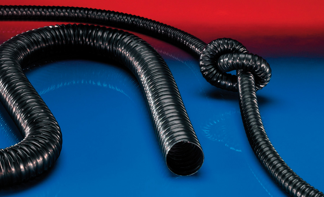 Norres 322-0040-1003-10 Elektrisch leitfähiger Polyethylenschlauch, leicht, Innen-Ø 40 mm, Aussen-Ø 47 mm, Biegeradius 27 mm - Norres 322 - PROTAPE PE 322 EC -XLD-