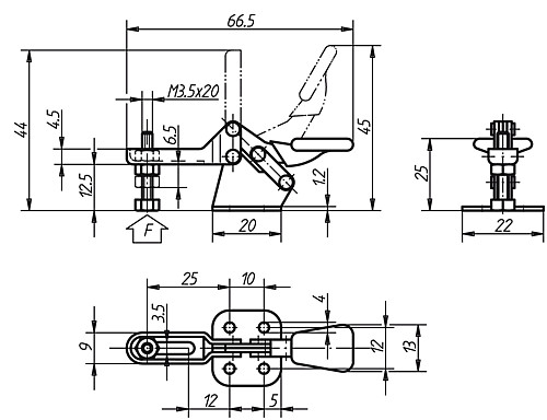Norelem 05140-01 SCHNELLSPANNER MINI - Norelem 05140 Schnellspanner -Mini-