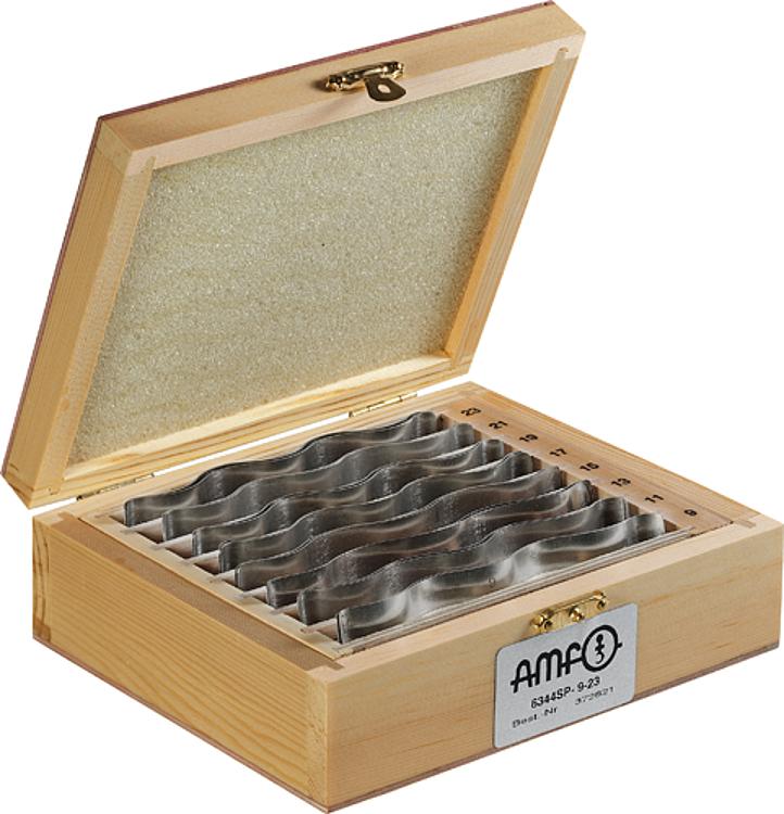 AMF 6344SP-25-39 Parallelunterlagen-Satz, wellenförmig, Größe : 25-39, Paar: 8, L: 110 - LE 6344SP Parallelunterlagen-Satz - wellenfoermig -Abbildung