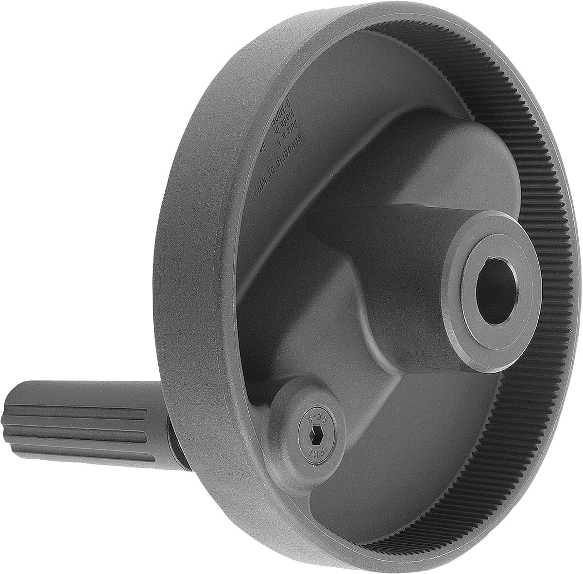 Kipp K0258.416016 NOVO.GRIP HANDRAD M.ZYL.GRIFF UMLEGBAR, GR.4, D1=160, D=16H7 - K0258-416016 NOVO GRIP HANDRAD MIT ZYLINDERGRIFF UMLEGBAR - GR 4 - D1 160 - D 16H7