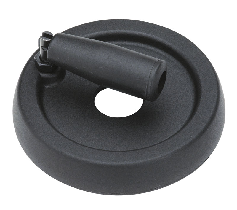 Leschhorn C198 Scheibenhandräder mit Umleggriff  D 202; Bohrung 20H7; d 44; schwarz - Boteco C198 Scheibenhandraeder mit Umleggriff