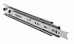Accuride DZ7957-0024-2 Teleskopschienen, 100% Vollauszug 19,1x70,8, SL 609,6,TR 609,6, 160kg, hell verzinkt - Accuride DZ7957 Teleskopschienen - - Vollauszug - Abbildung