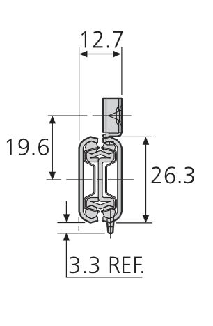 Accuride DZ2632-0035-2 Teleskopschienen 100% Vollauszug, 12,7x26,3, SL 356,TR 356, 35kg, hell verzinkt, - AUSLAUFARTIKEL - REDUZIERT: Sie erhalten auf diesen Artikel einen zusätzlichen Rabatt von 20%*** (Sonderrabatt). - 2632 Accuride Teleskopschiene Profil