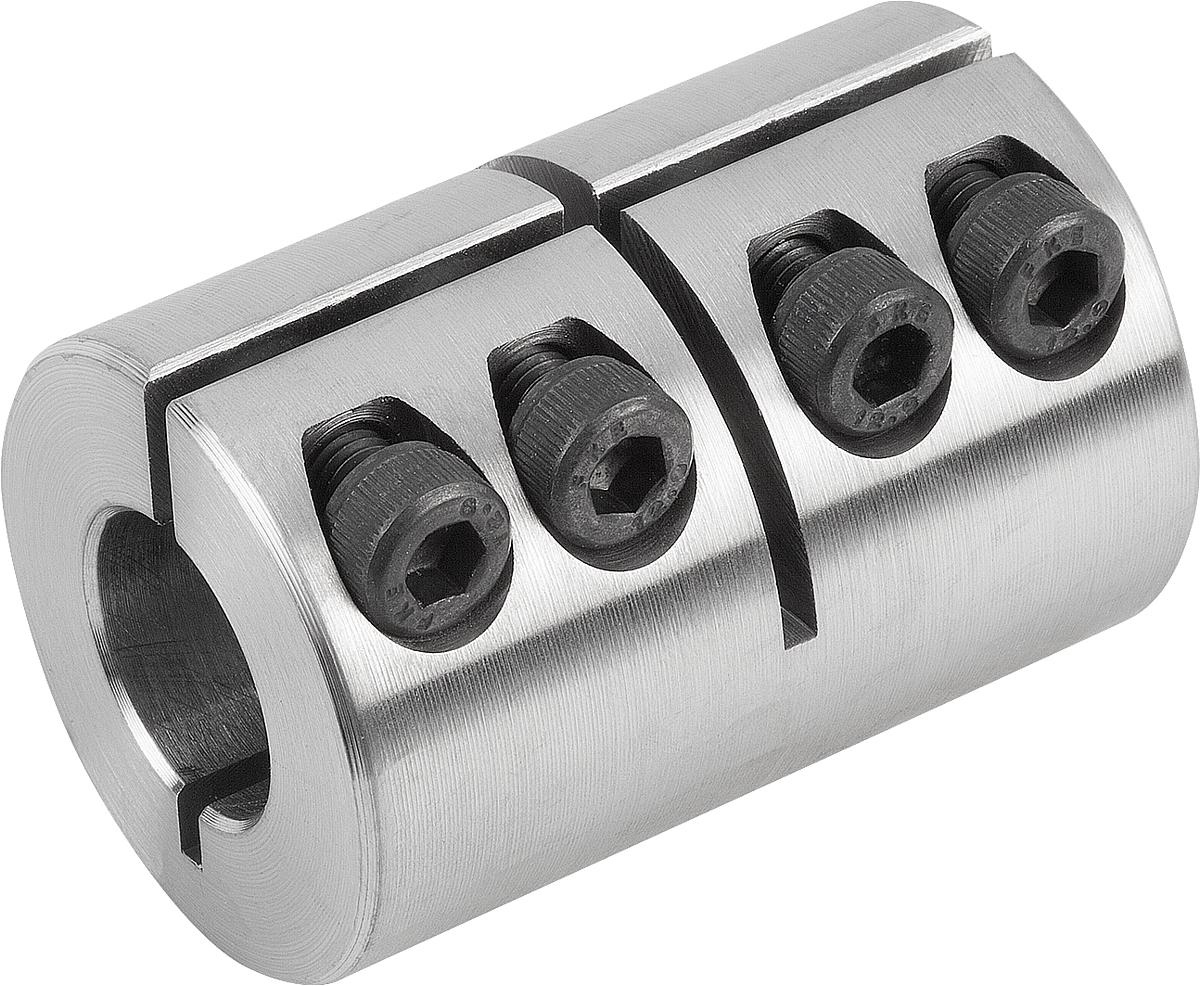 Norelem 23050-1250 STARRE KUPPLUNG GESCHLITZT, STAHL, D1=25 - 23050-1250 STARRE KUPPLUNG GESCHLITZT - STAHL - D1 25