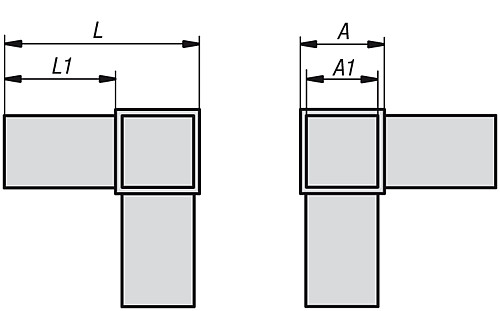 Kipp K0619.1201512 STECKVERBINDER, WINKEL MIT ABGANG - KIPP K0619 Steckverbinder Winkel mit Abgang