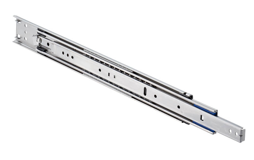 Accuride DS3557-0012 Edelstahl-Teleskopschienen mit Verriegelung in geöffneter Position, 100% Überauszug, 12,7x51,6, SL 305, TR330, 56kg - DS3557 Accuride Edelstahl-Teleskopschienen mit Verriegelung in geoeffneter Position - Abbildung