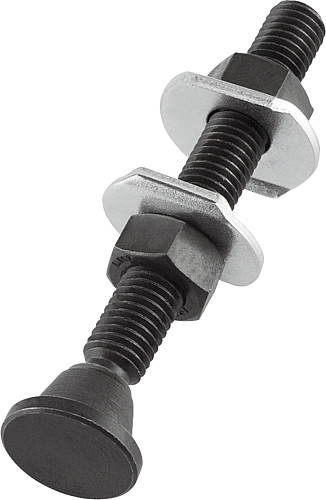 Kipp K0102.05035 ANDRUCKSPINDEL MIT GELENKFUSS, M5, L=35 - KIPP K0102 Andruckspindeln mit Gelenkfuss