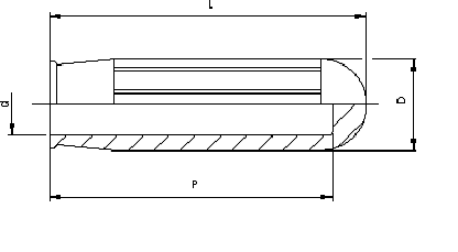 Leschhorn 01310.24-20-83 Handgriffe zylindrisch aus PVC schwarz, D=24, d1=20, s=2, L=83 mm - LE 01310 Handgriff soft- TZ