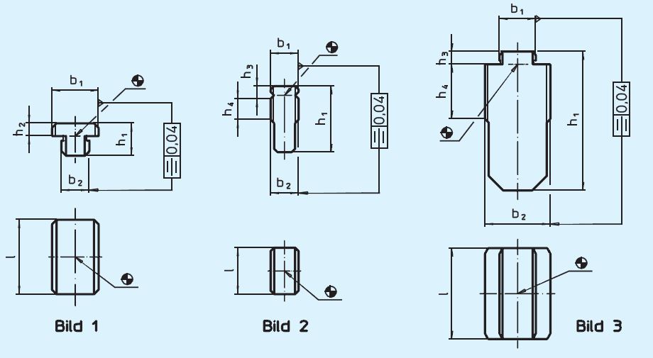 DIN 6323  23120.0010 Loser Nutenstein  12 x 10, Form A, b1 > b2 - DIN 6323 Lose Nutensteine