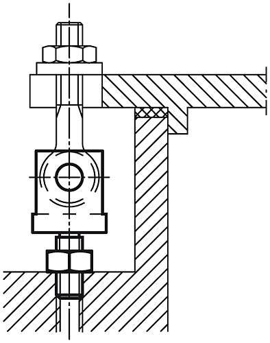 Norelem 07620-08 GABELSTÜCK MIT GEWINDEBOLZEN, M8X20 - Norelem 07620 Gabelstuecke mit Gewindebolzen