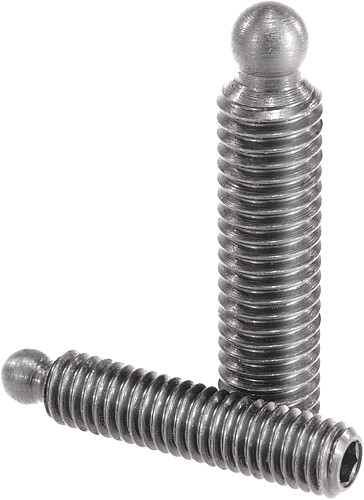 Norelem 07121-08X35 GEWINDESTIFT MIT KUGELDRUCKZAPFEN, D1=M8, L1=35 - Norelem 07121 Gewindestifte mit Kugeldruckzapfen