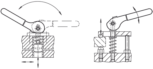 Halder 23390.0512 Exzenterhebel mit AchsBolzen 20 x Ø 12, rostfreier Stahl - Exzenterhebel Exzenterhebel mit Achsbolzen - 17 x Durchmesser 10 - Stahl Stahl