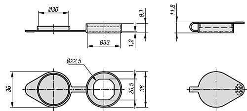 Kipp K0533.202230 STAUBKAPPE - KIPP K0533 Staubkappe