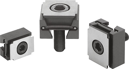 Norelem 04524-2110 KEILSPANNER M10 SPANNFL. GERIFFELT, B=28 - Norelem 04524 Keilspanner Spannflaechen glatt oder geriffelt
