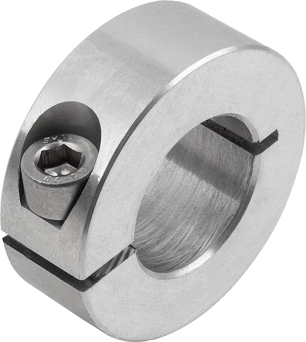 Norelem 07810-00803 KLEMMRING GESCHLITZT, FORM:A ALUMINIUM, 8X18, B=9 - 07810-00803 KLEMMRING GESCHLITZT - FORM A ALUMINIUM - 8X18 - B 9