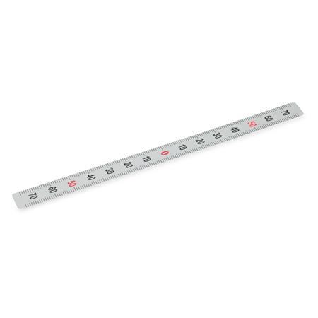 Ganter 711-KUS-100-S-M KUNSTSTOFF MASSSTAB - GN-711-Massstaebe-Kunststoff-Edelstahl