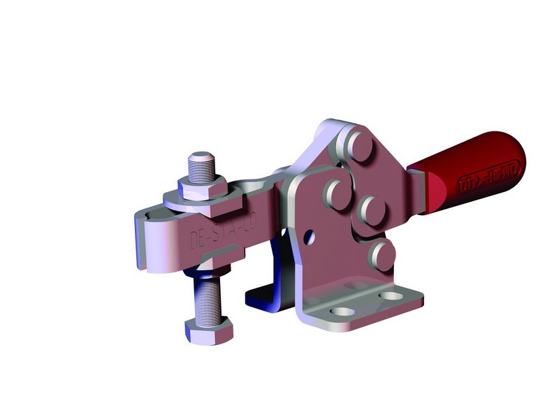 DESTACO 213-U Horizontalspanner Haltekraft 700N, Öffnungswinkel 90° - 213-USS Horizontalspanner - U- Spannarm - Fuss abgewinkelt - Edelstahlausfuehrung