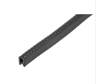 Norelem 96520-010X50000 KANTENSCHUTZPROFIL OHNE DICHTUNG 50000X6,5X10, FORM:A, PVC SCHWARZ L=50 METER - NLM 96520-010 Kantenschutz Profile-Abbildung