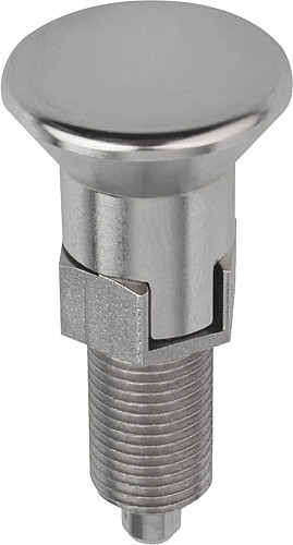 Kipp K0632.003903 ARRETIERBOLZEN GR.9 FORM C    EDELSTAHL, ARRETIERSTIFT GEH R - KIPP K0632-C Arretierbolzen Edelstahl Form C