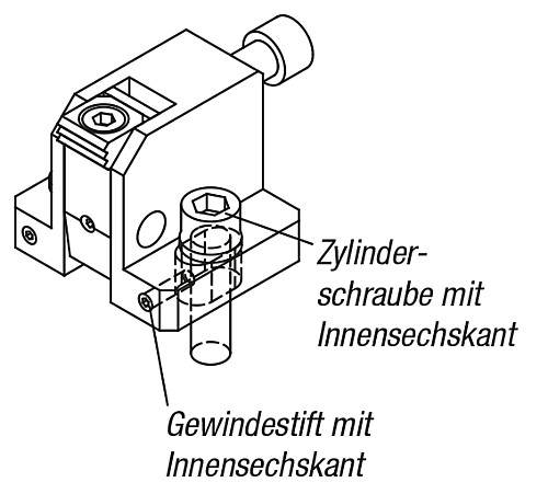Norelem 04575-080400 NIEDERZUGSPANNER M8 - Norelem 04575 Niederzugspanner