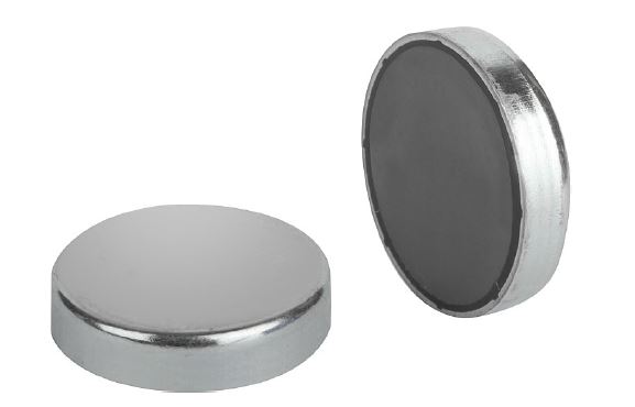 Norelem 09064-01 HALTEMAGNET FLACH, FLACHGREIFER, D=10, L=4,5 - Norelem 09064 Haltemagnete flach -Flachgreifer- aus Hartferrit